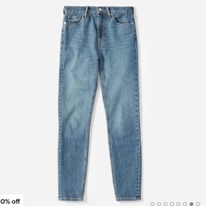 Everlane High Rise Skinny Ankle Jean Mid Blue 28